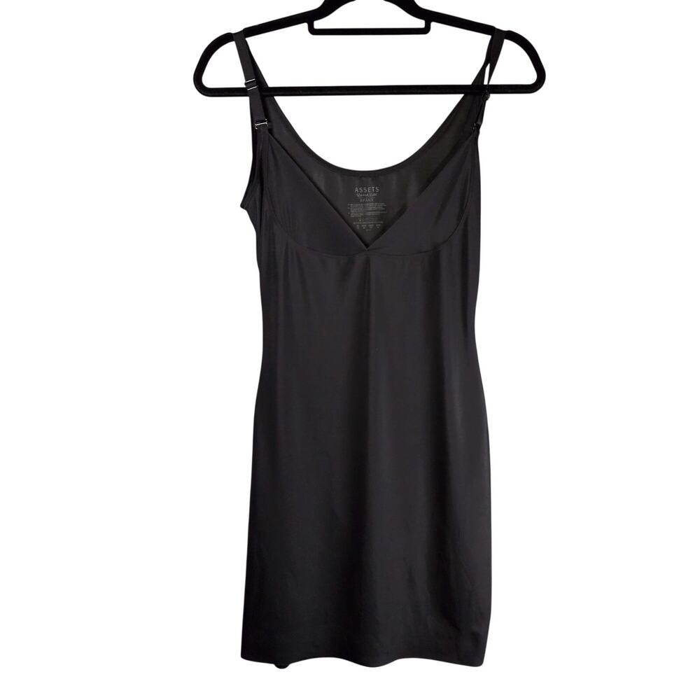 SPANX ASSETS Featherweight Open Bust Bodysuit Body-Slip Dress Shapewear Black XL